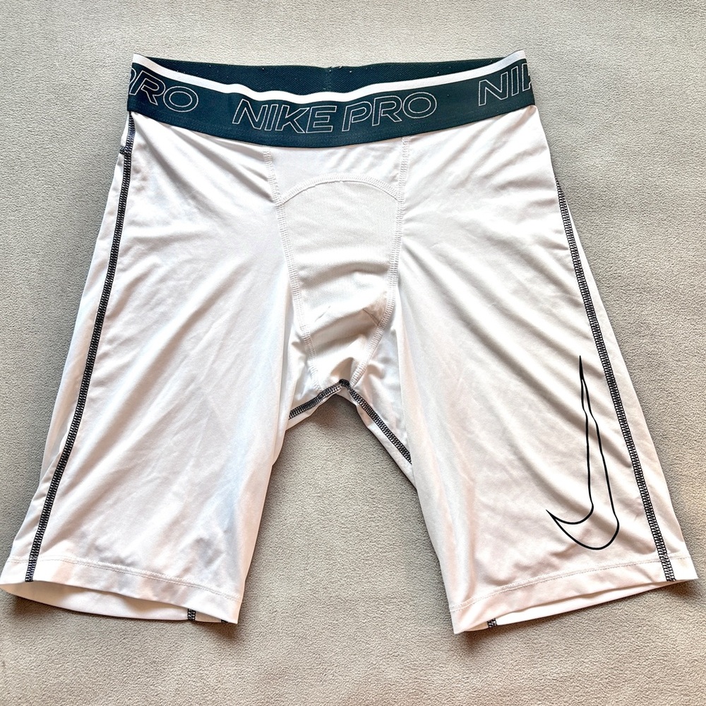 Nike Pro White Compression Shorts